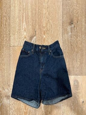Levi's Dark Wash High Baggy Shorts